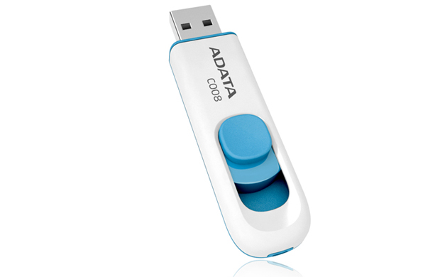 USB Flash RAM A-Data 16GB Flash Drive C008 White