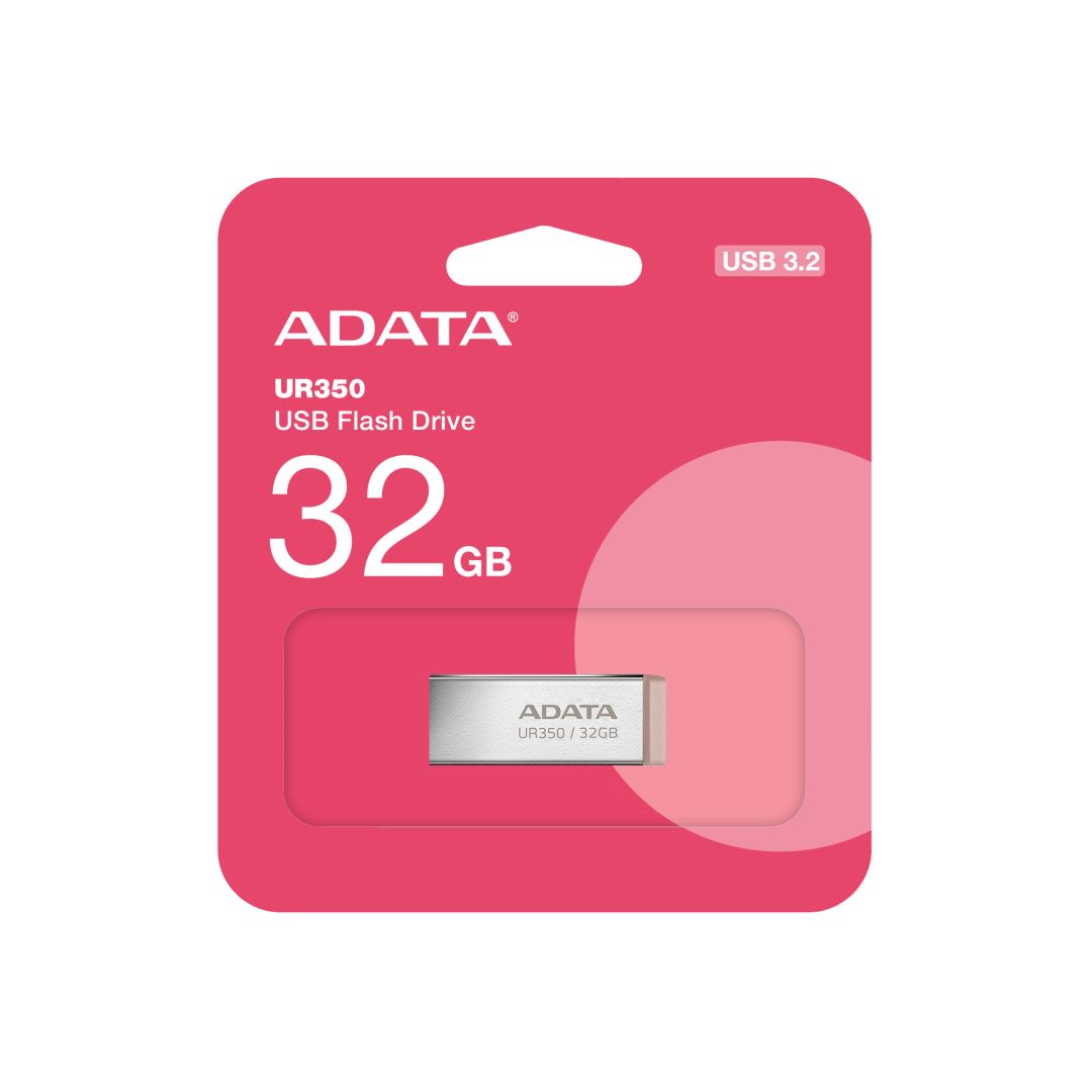 USB Flash RAM A-Data 32GB UR350 USB3.2 Silver/Brown