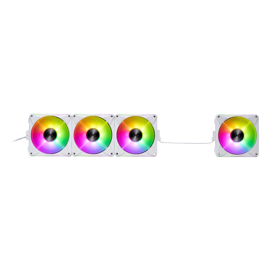 Ventilátorok, Hűtők, Előlapi panelek A-Data HURRICANE MAG 120 ARGB PWM Magnetic Fan White (4-pack) Ventilátorok, Hűtők, Előlapi panelek A-Data HURRICANE MAG 120 ARGB PWM Magnetic Fan White (4-pack)