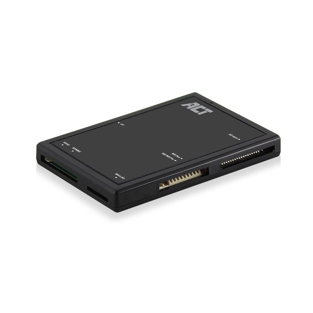 Kártyaolvasó ACT External USB 3.2 Gen1 (USB 3.0) Card Reader Black
