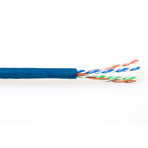 Hálózati kábelek ACT CAT6 U-UTP Installation cable 305m Blue
