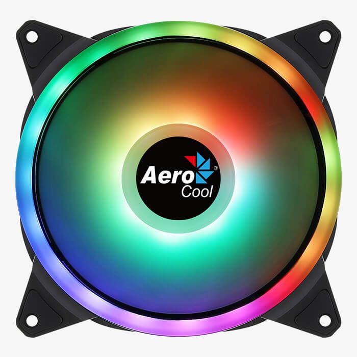Ventilátorok, Hűtők, Előlapi panelek Aerocool Duo 14 14CM RGB PC FAN