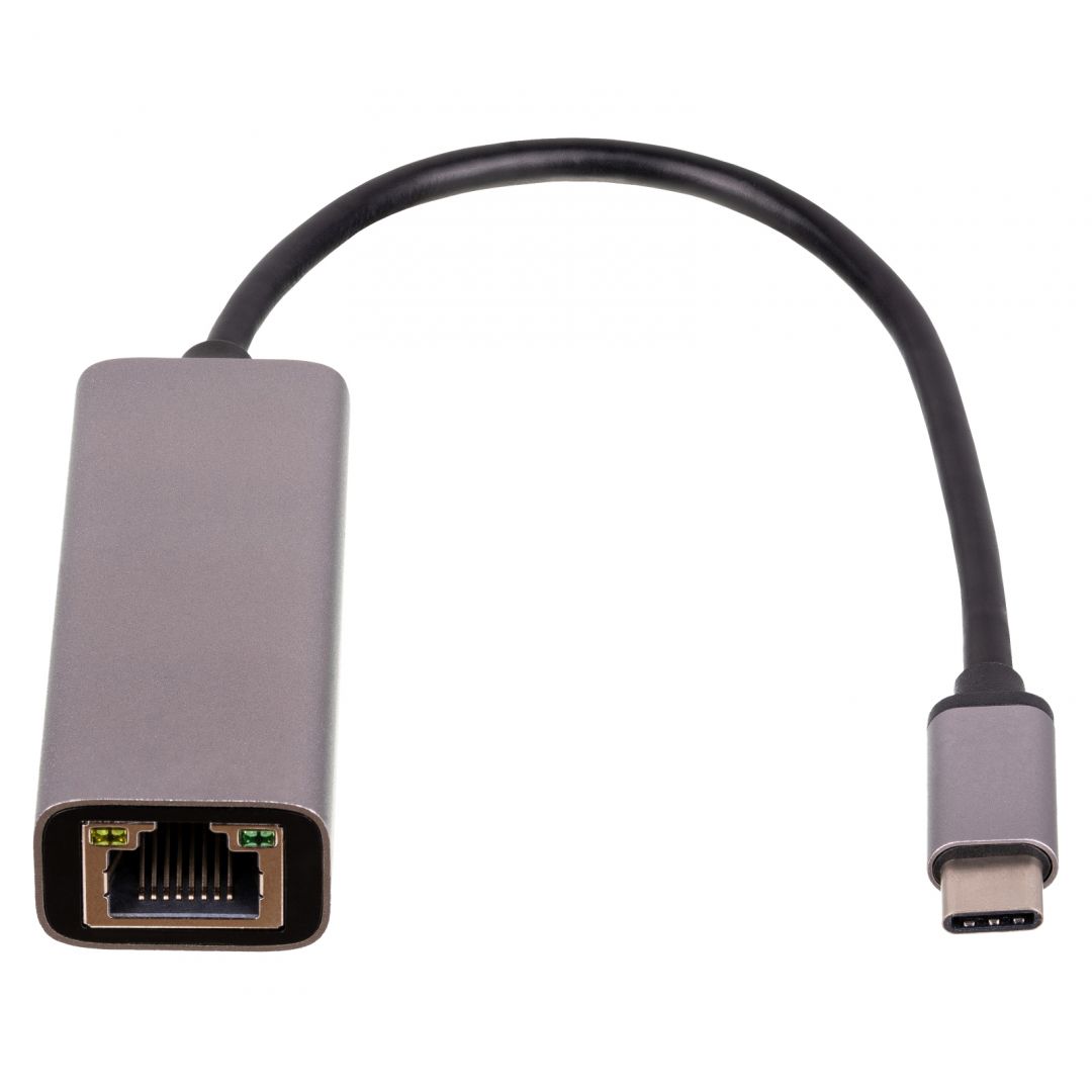 Hálókártya Akyga AK-AD-65 USB Type-C / RJ45 Adapter