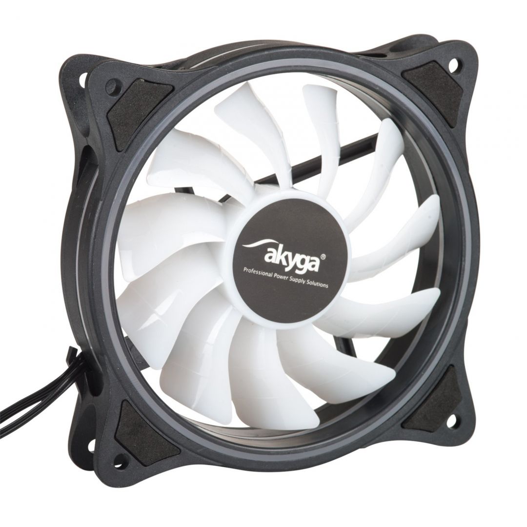 Ventilátorok, Hűtők, Előlapi panelek Akyga AW-12D-RGB System Fan 12cm RGB LED