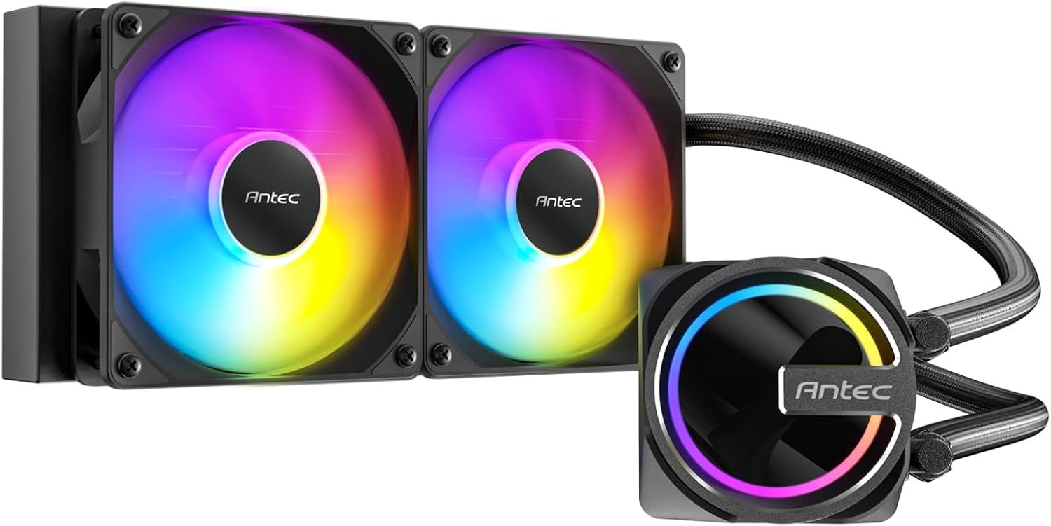 Ventilátorok, Hűtők, Előlapi panelek Antec Skeleton 240 ARGB Black