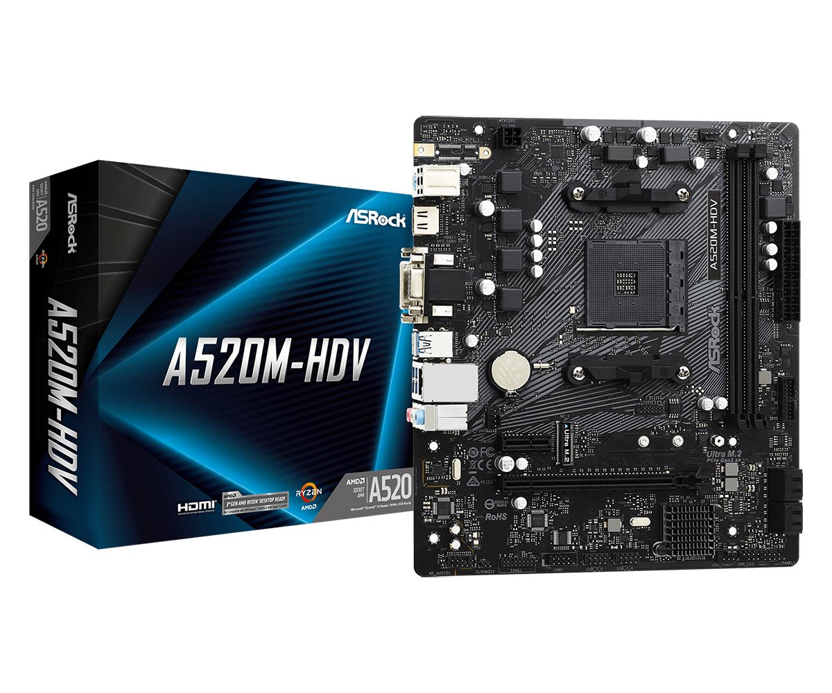 Alaplap ASRock A520M-HDV Alaplap ASRock A520M-HDV
