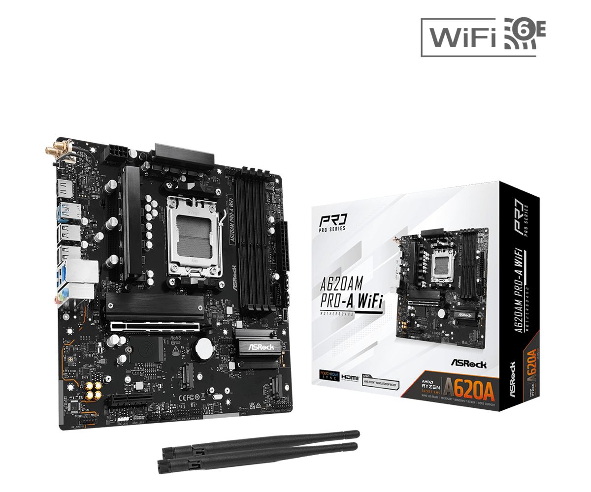 Alaplap ASRock A620AM PRO-A WIFI