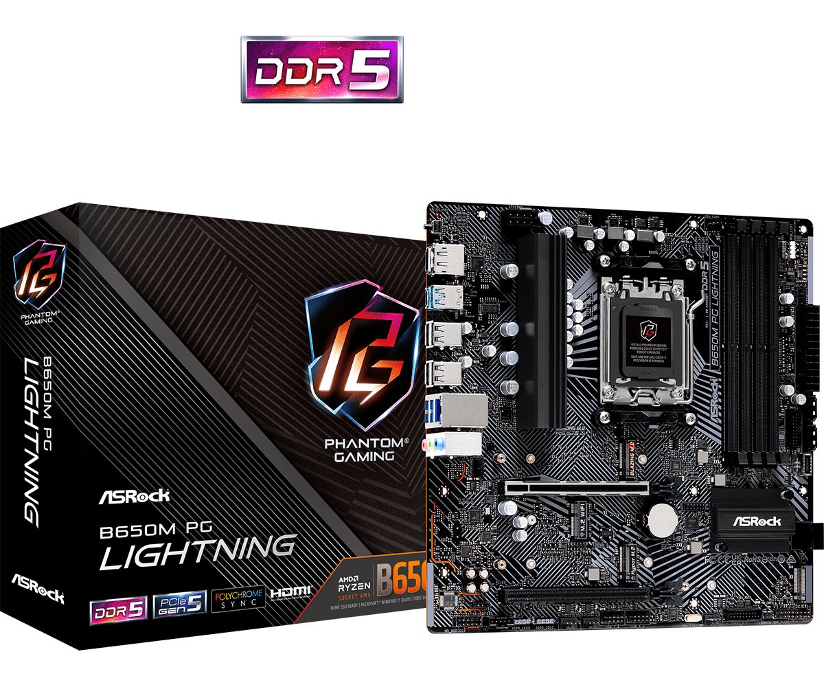 Alaplap ASRock B650M PG LIGHTNING