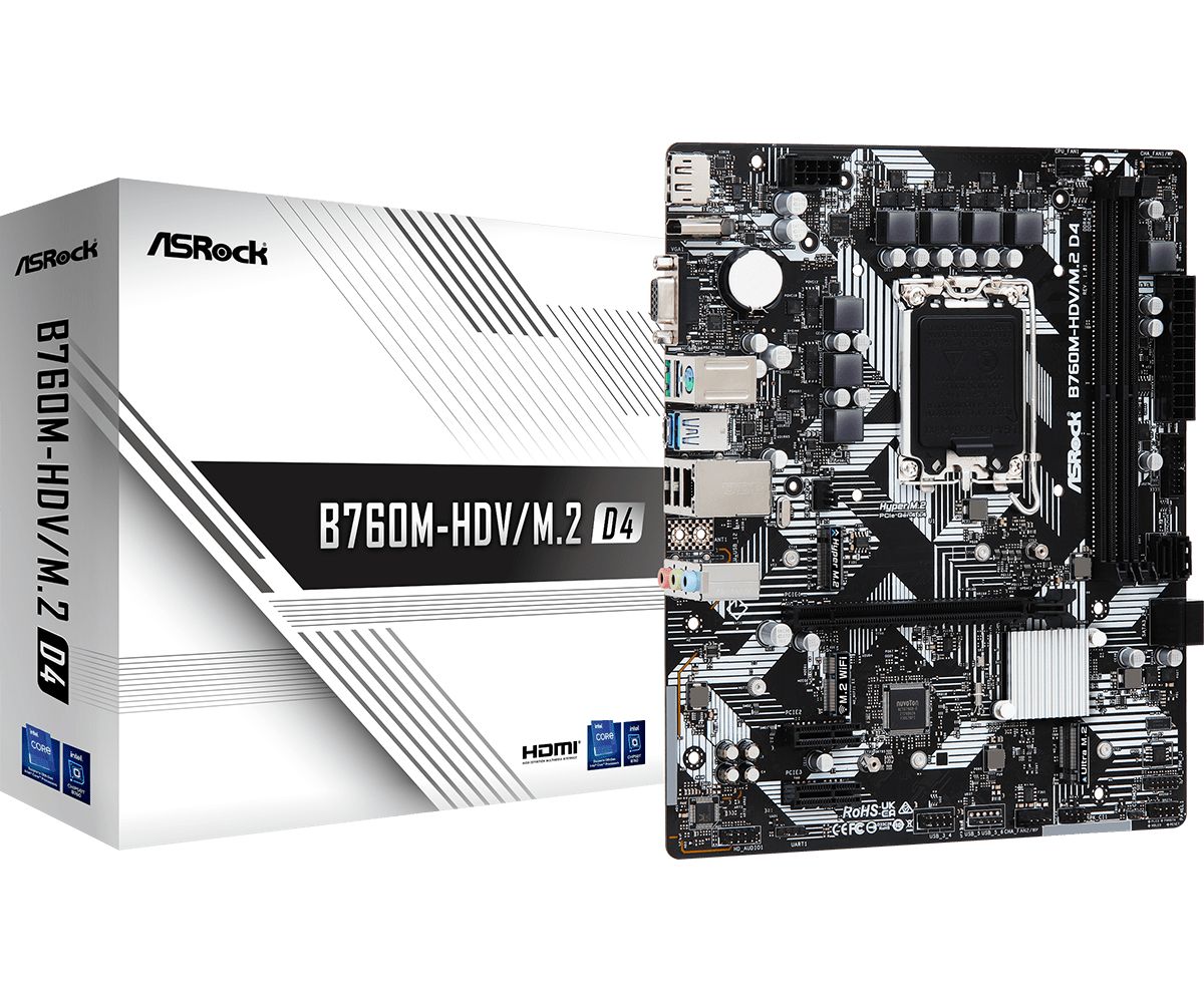 Alaplap ASRock B760M-HDV/M.2 D4 Alaplap ASRock B760M-HDV/M.2 D4
