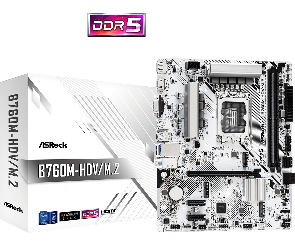 Alaplap ASRock B760M-HDV/M.2