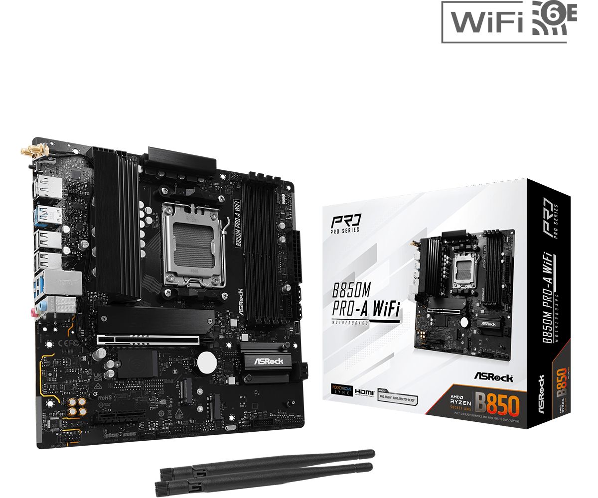 Alaplap ASRock B850M PRO-A WIFI