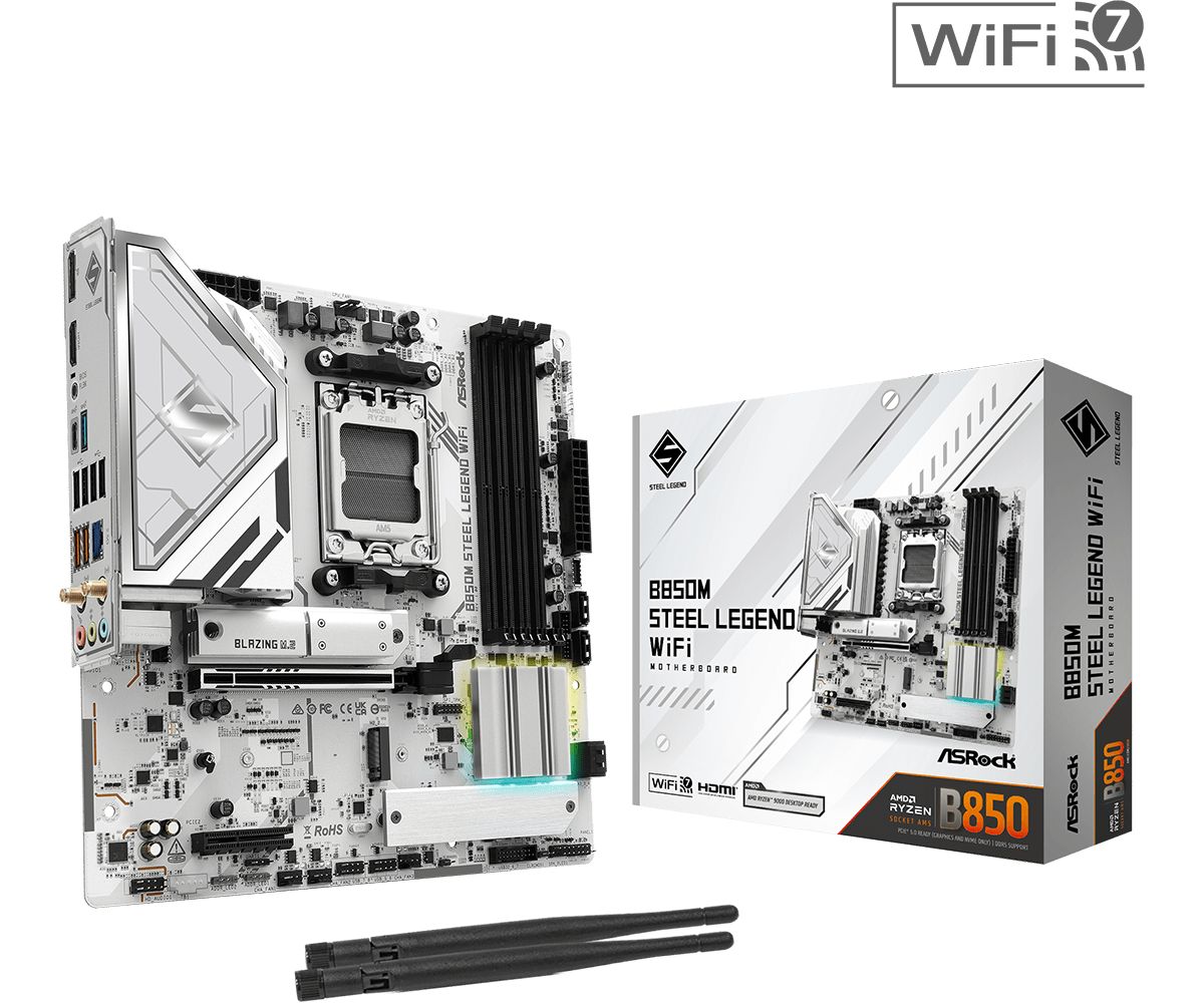 Alaplap ASRock B850M STEEL LEGEND WIFI