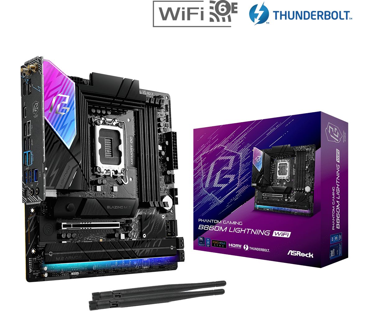 Alaplap ASRock B860M LIGHTNING WIFI Alaplap ASRock B860M LIGHTNING WIFI