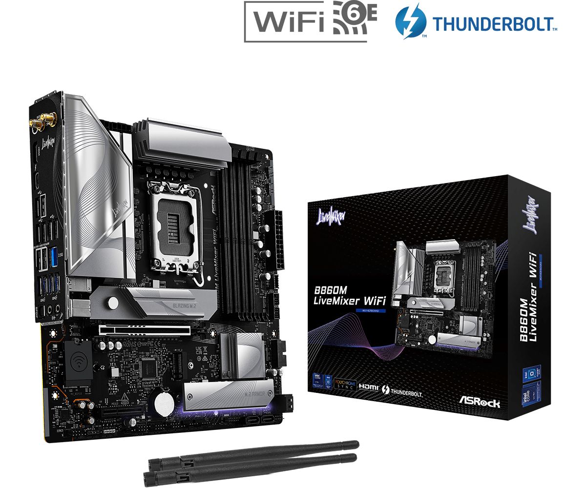 Alaplap ASRock B860M LIVEMIXER WIFI Alaplap ASRock B860M LIVEMIXER WIFI