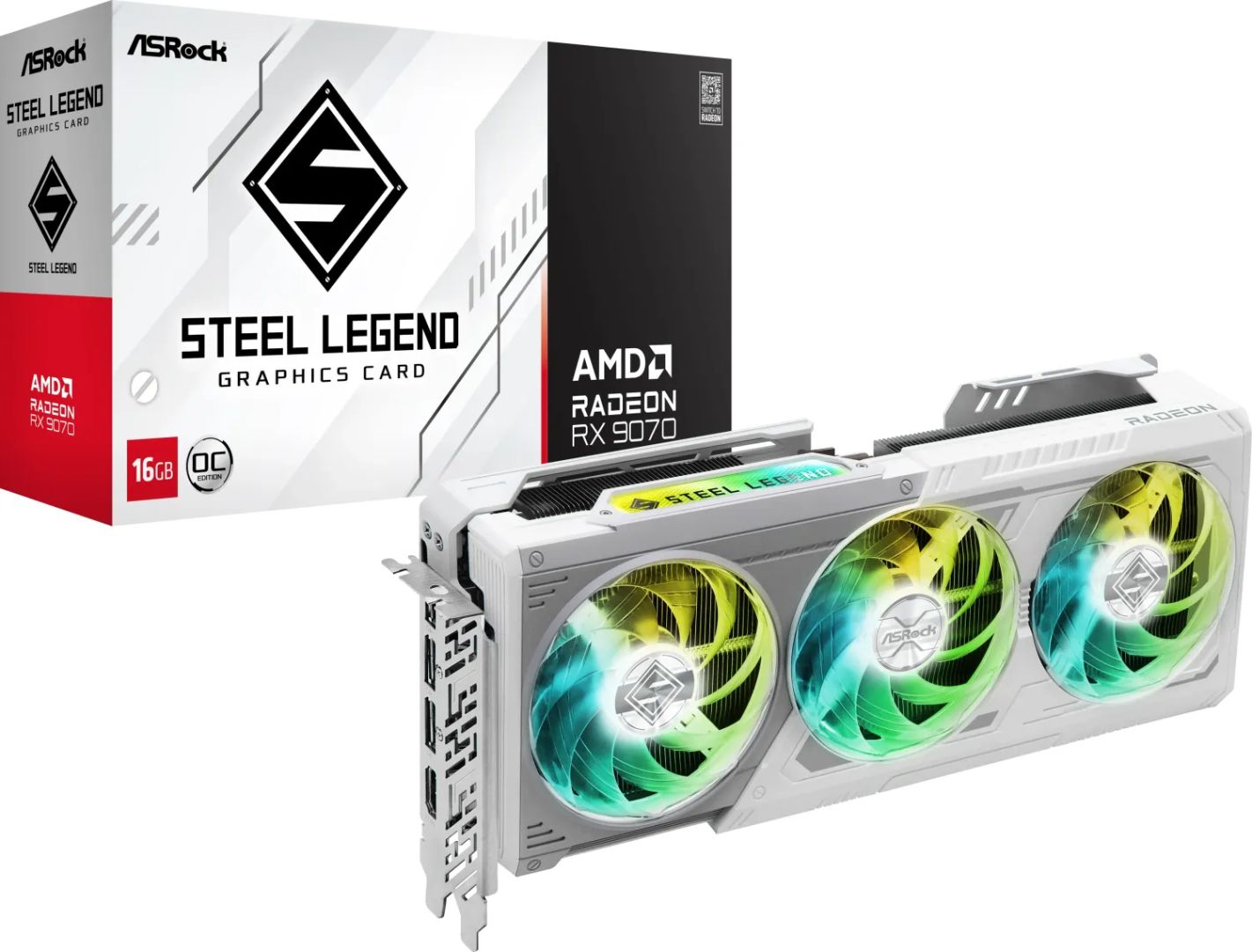 Videókártya ASRock Radeon RX9070 Steel Legend 16GB