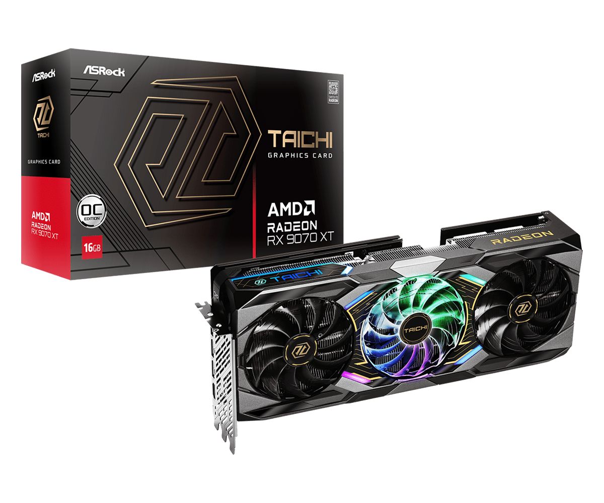 Videókártya ASRock Radeon RX9070 XT Taichi 16GB OC