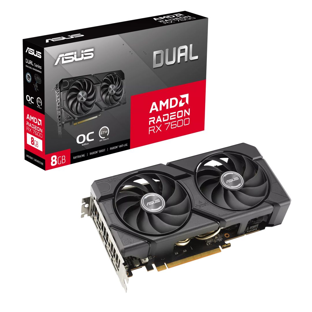 Videókártya Asus DUAL-RX7600-O8G-EVO