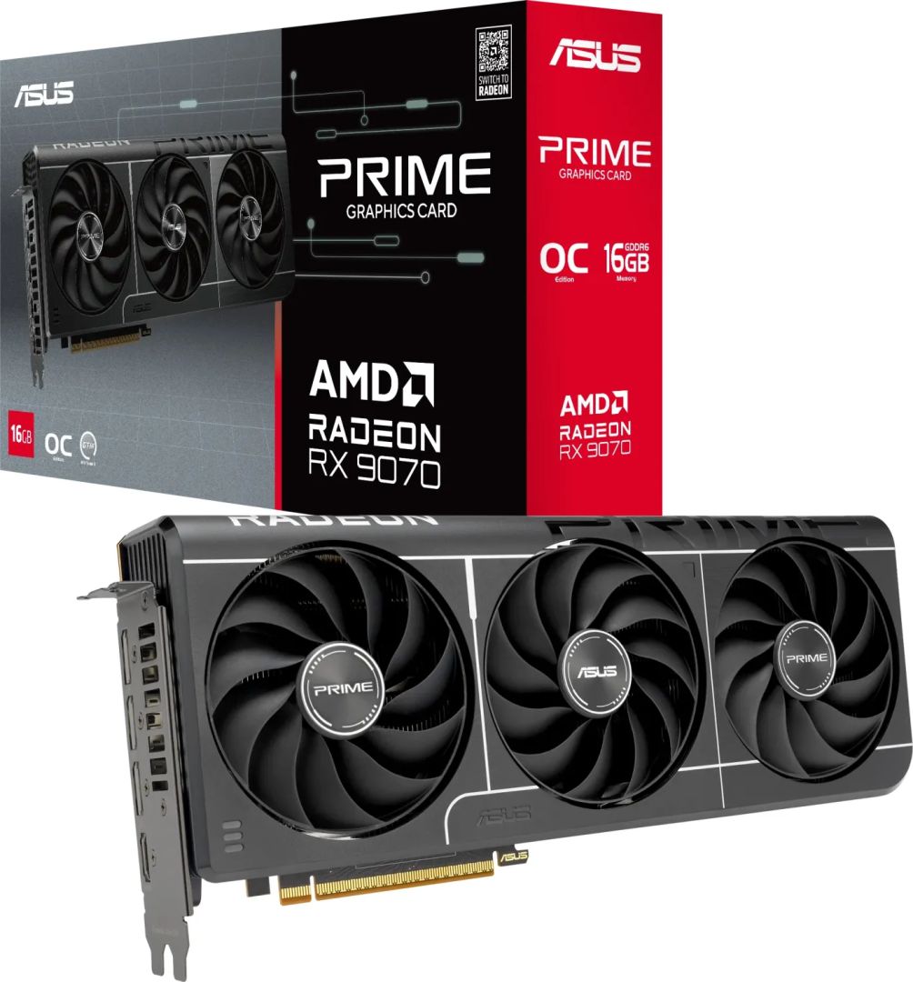 Videókártya Asus PRIME-RX9070-O16G-EVO