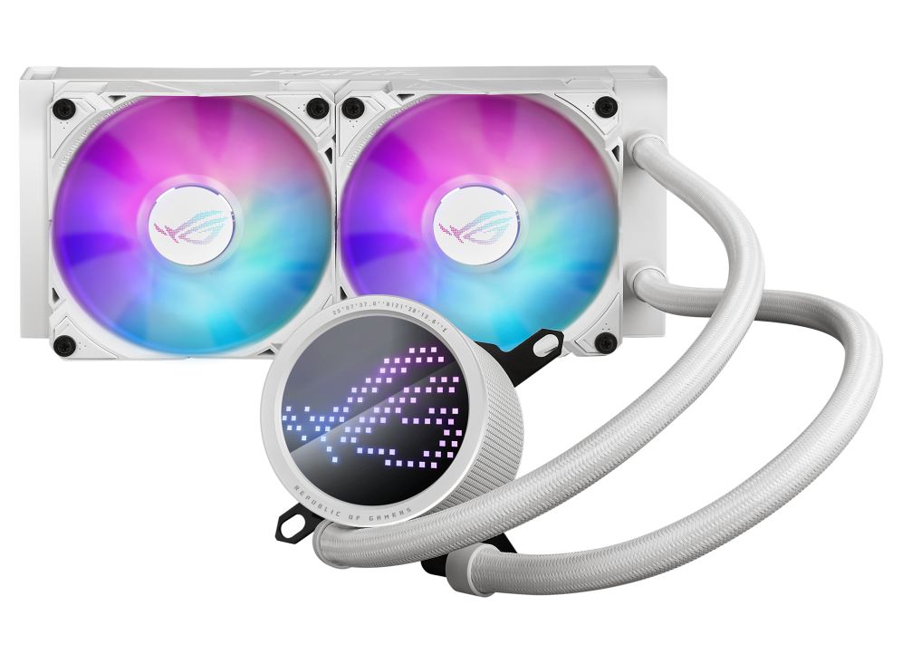 Ventilátorok, Hűtők, Előlapi panelek Asus ROG RYUO III 240 ARGB White Edition
