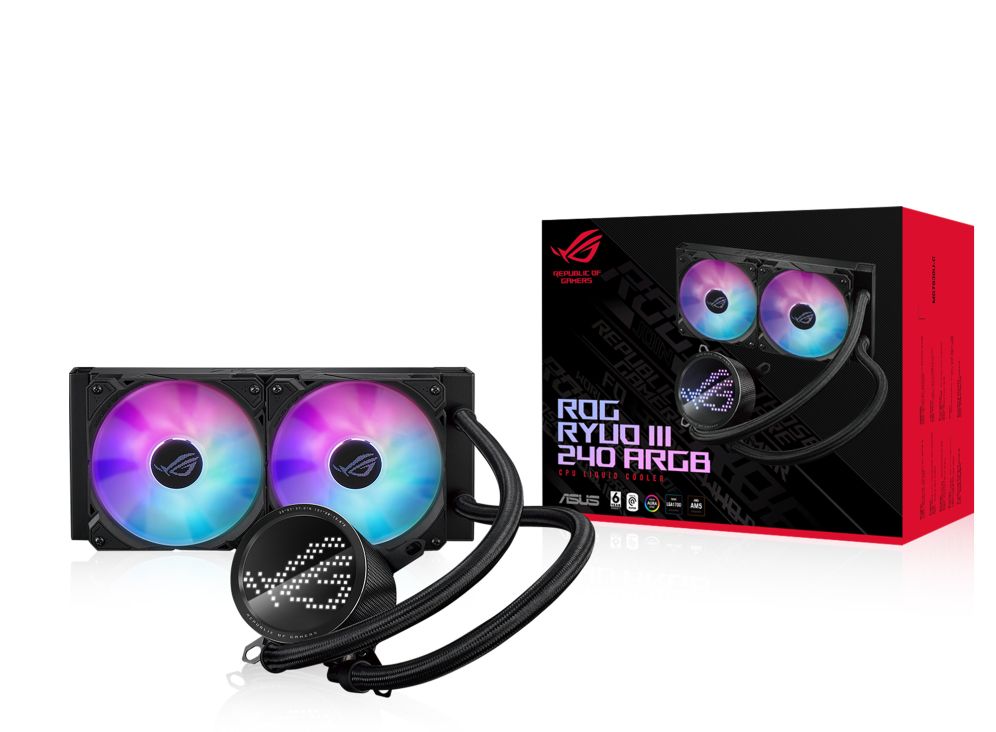 Ventilátorok, Hűtők, Előlapi panelek Asus ROG RYUO III 240 ARGB