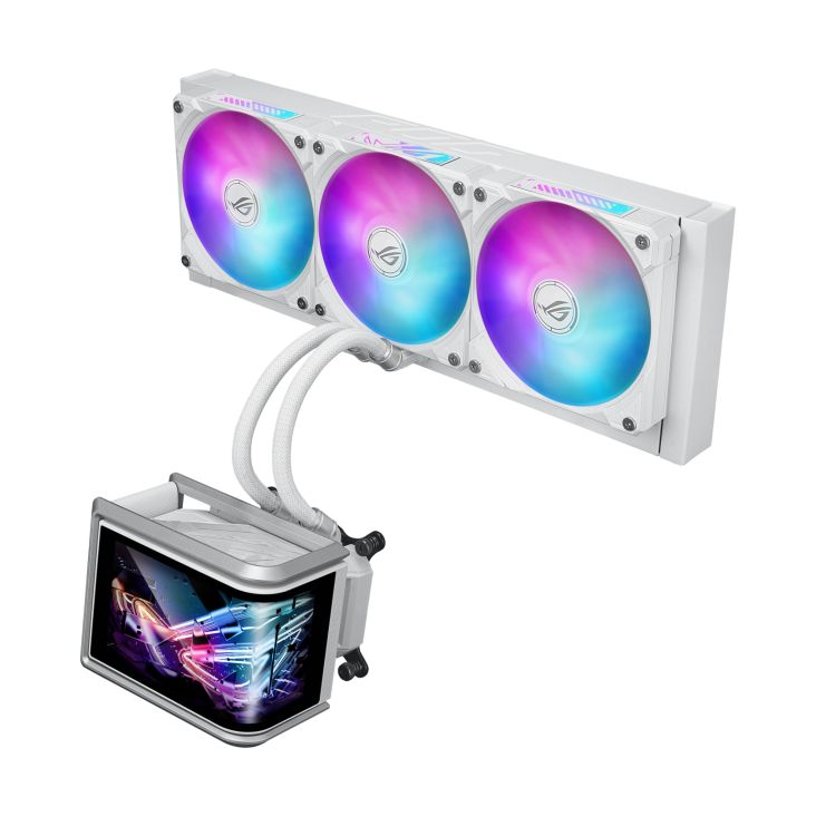 Ventilátorok, Hűtők, Előlapi panelek Asus ROG RYUO IV SLC 360 ARGB White Edition