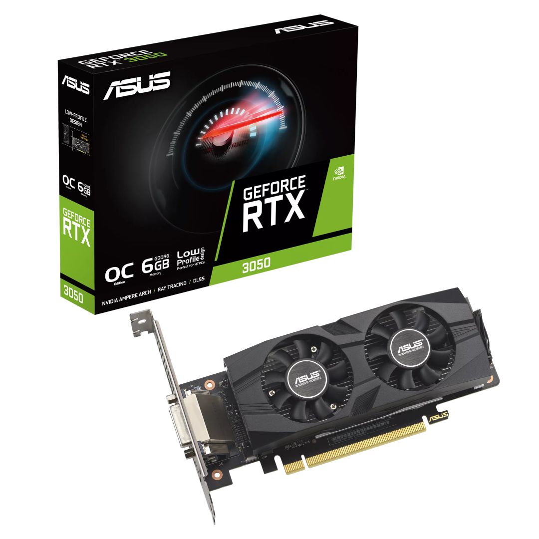 Videókártya Asus RTX3050-O6G-LP-BRK