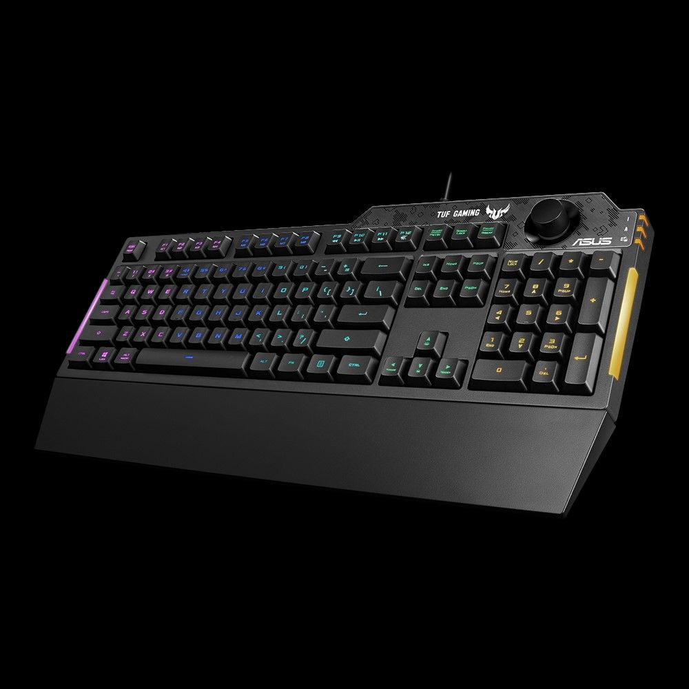 Billentyűzet Asus TUF Gaming K1 RGB Keyboard Black HU