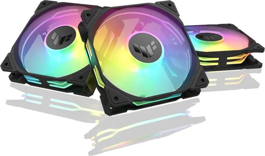 Ventilátorok, Hűtők, Előlapi panelek Asus TUF Gaming TR120 ARGB Reverse Triple Pack Black