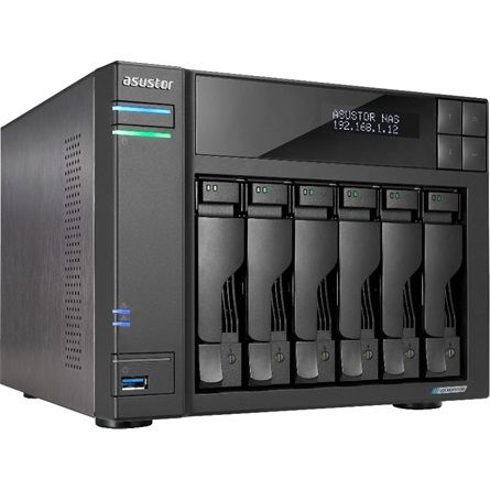 Hálózati tárolóegység (NAS) Asustor NAS AS6706T (8GB) (6xHDD + 4xM.2 SSD)