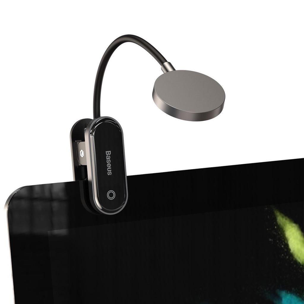 Notebook kiegészítő Baseus Comfort Mini Clip Lamp Gray
