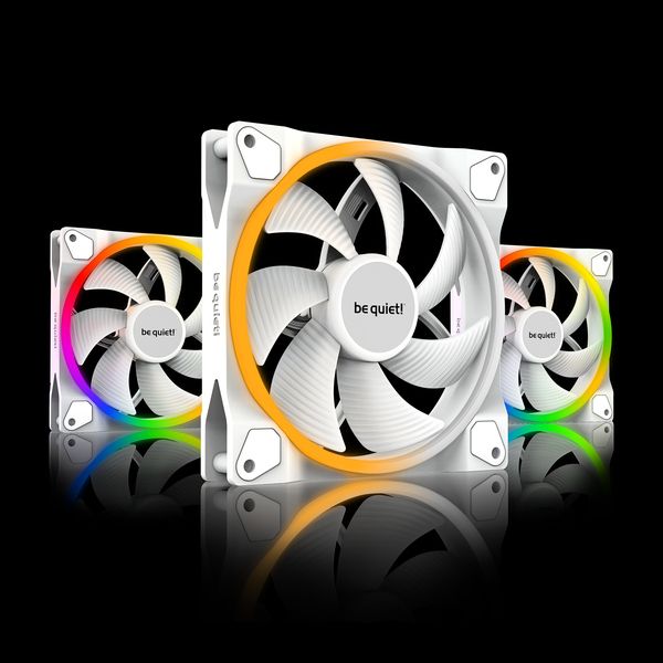 Ventilátorok, Hűtők, Előlapi panelek Be quiet! LIGHT WINGS White 140mm PWM Triple Pack