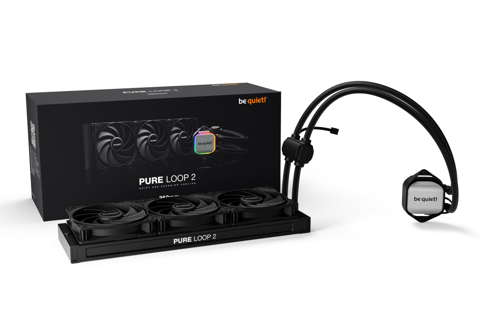 Ventilátorok, Hűtők, Előlapi panelek Be quiet! PURE LOOP 2 360mm