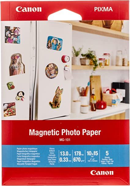 Fotópapír Canon MG-101 Magnetic Photopaper 670g 10x15cm 5db Mágneses Fotópapír