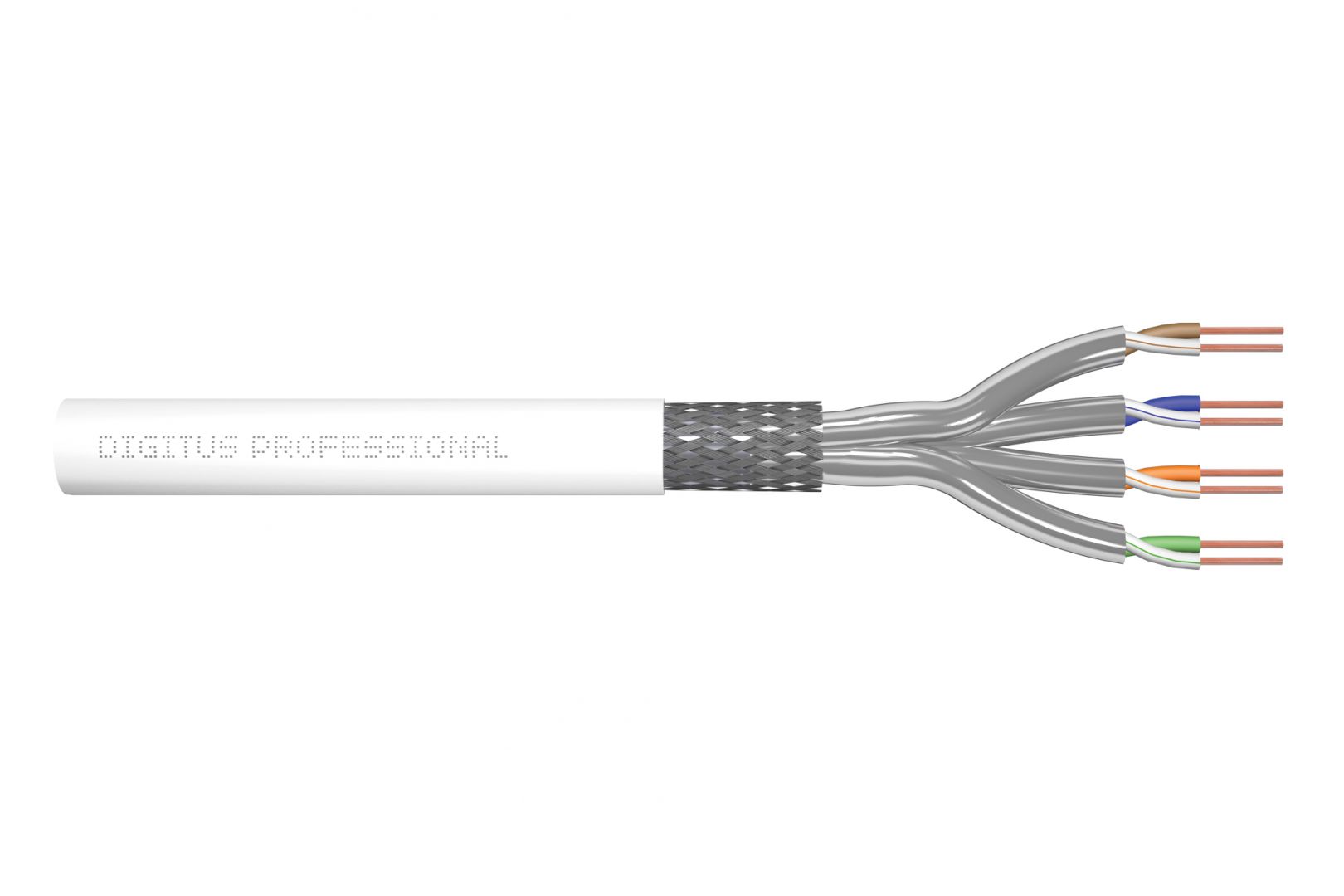 Hálózati kábelek Digitus CAT7 S-FTP Installation Cable 305m White