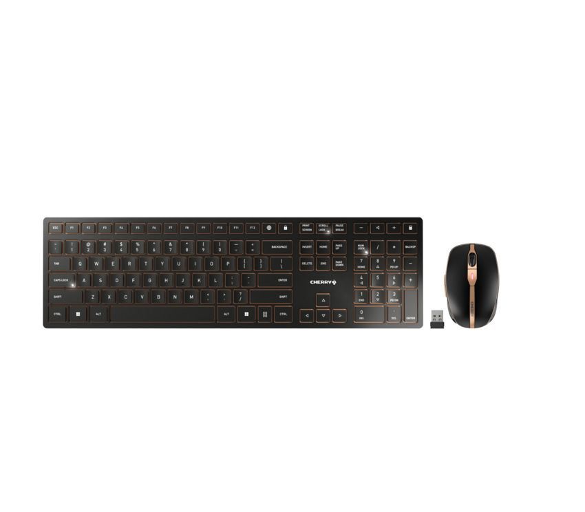 Billentyűzet Cherry DW 9100 Slim wireless billentyűzet + egér Black US