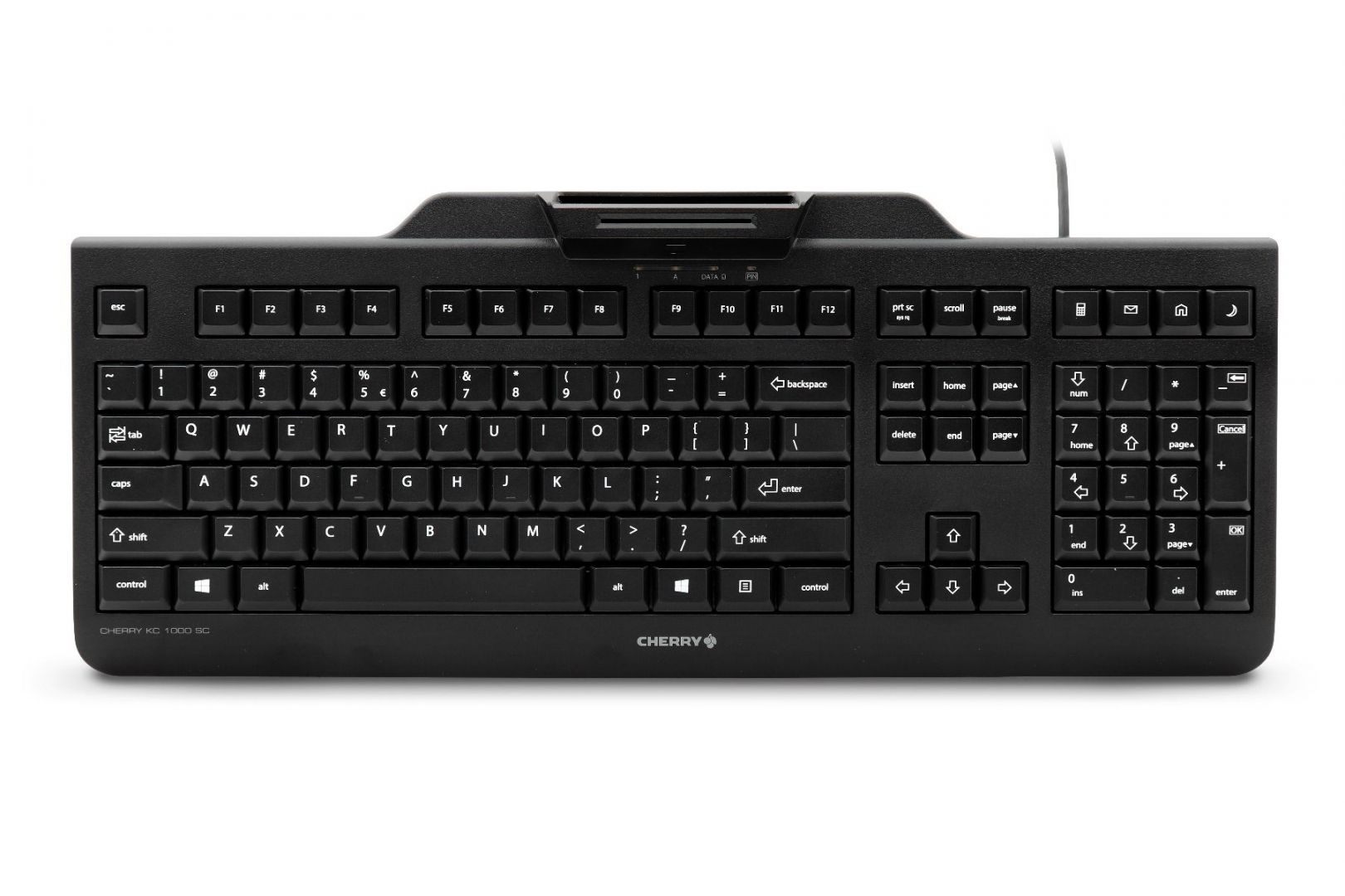 Billentyűzet Cherry KC 1000 SC billentyűzet Black US