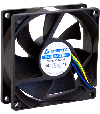 Ventilátorok, Hűtők, Előlapi panelek Chieftec AF-0825PWM Ház hűtő 4pin