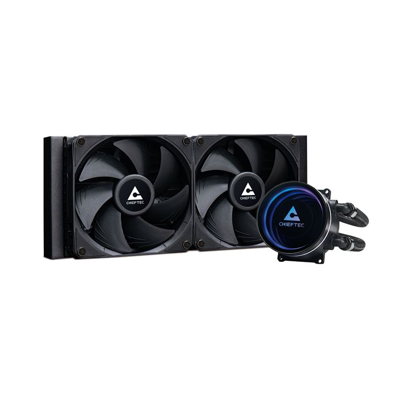 Ventilátorok, Hűtők, Előlapi panelek Chieftec Iceberg 240 Dark