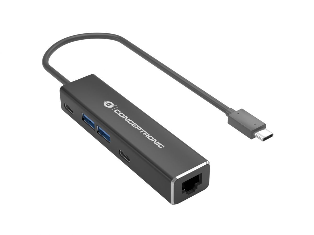 Hálókártya Conceptronic  ABBY13B Gigabit Ethernet USB 3.2 Gen 1 Adapter
