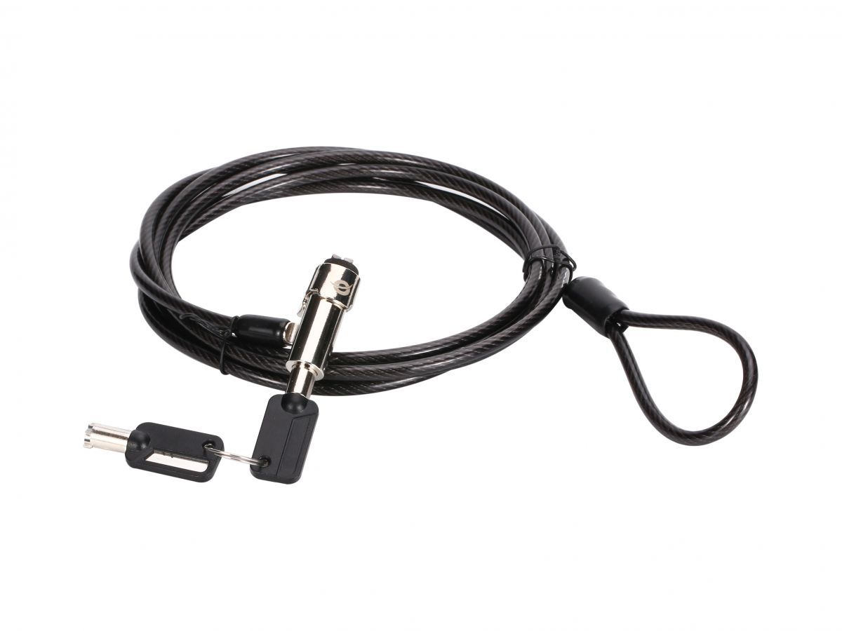 Notebook kiegészítő Conceptronic  CUSTODIO02BN Keyed Laptop Lock 1,8m Black