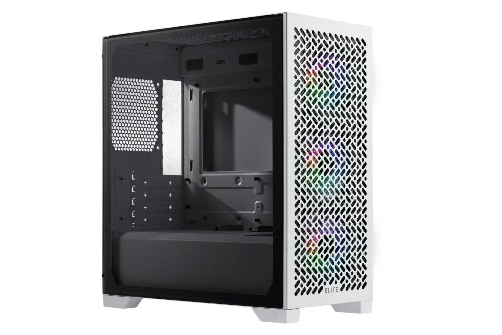 Ház Cooler Master Elite 302 Tempered Glass White
