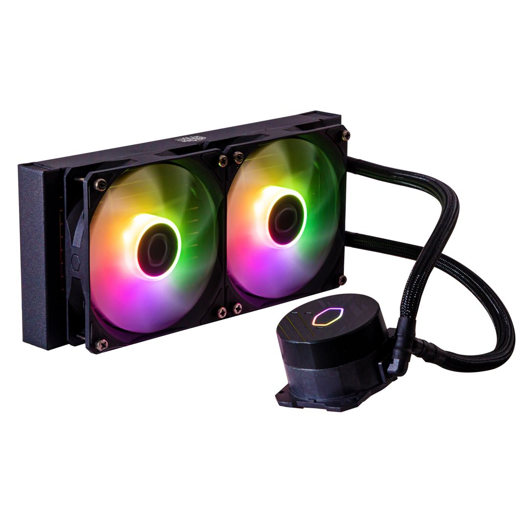 Ventilátorok, Hűtők, Előlapi panelek Cooler Master MasterLiquid 240L Core ARGB Black