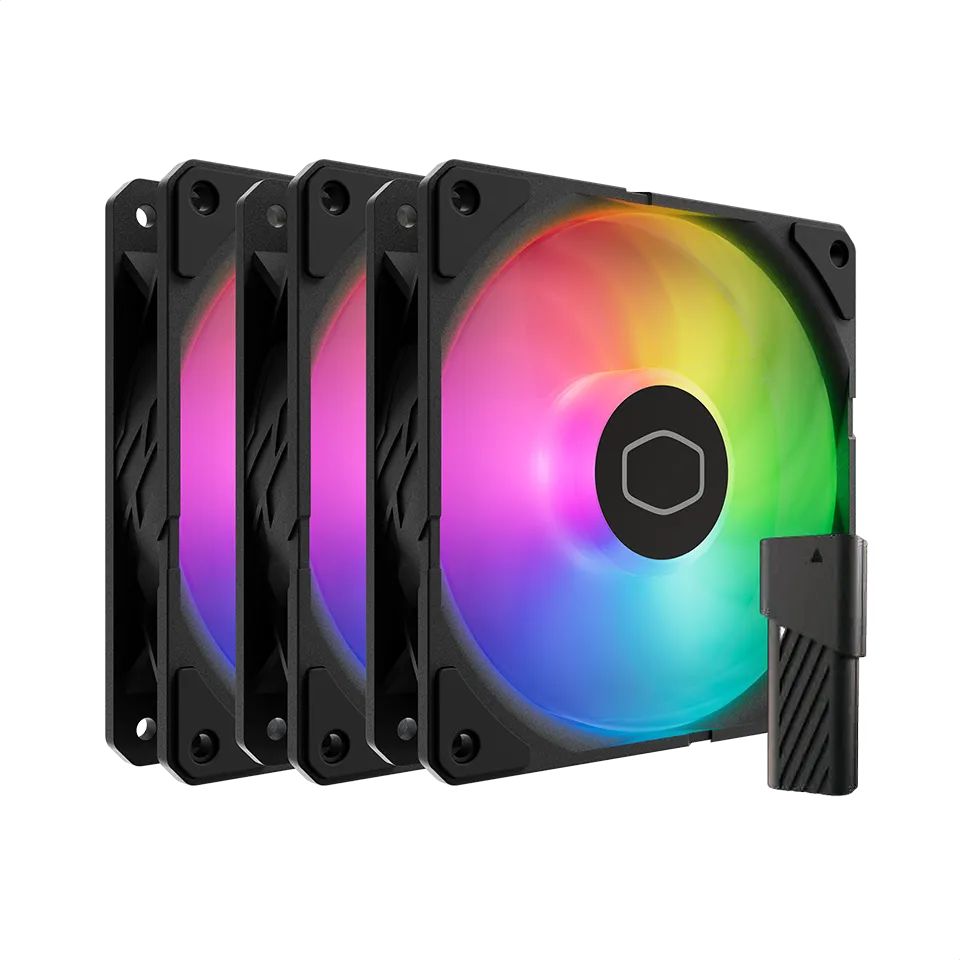 Ventilátorok, Hűtők, Előlapi panelek Cooler Master SickleFlow Edge 120 ARGB 3-Pack Fan Kit