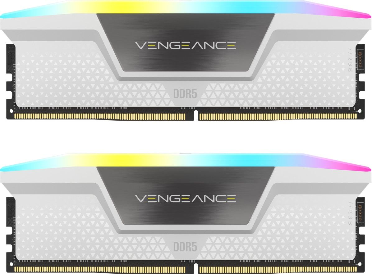 Memória Corsair 32GB DDR5 5600MHz Kit (2x16GB) Vengeance RGB White