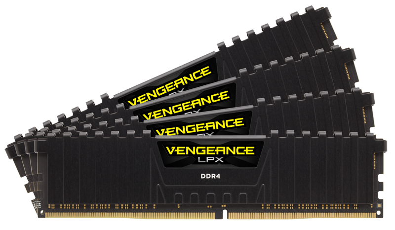 Memória Corsair 32GB DDR4 2666MHz Kit(4x8GB) Vengeance LPX Black