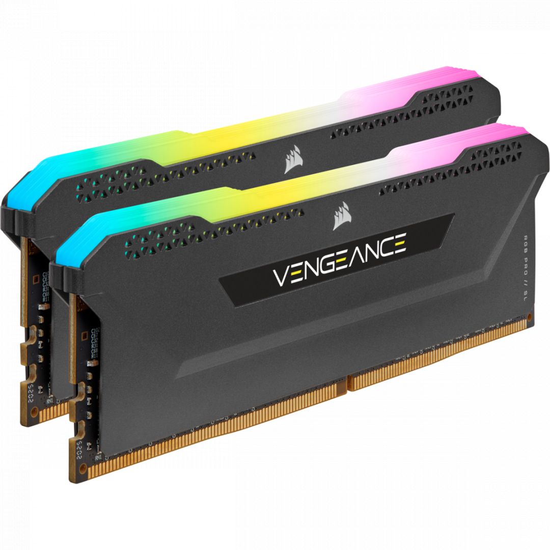 Memória Corsair 32GB DDR4 3200MHz Kit(2x16GB) Vengeance RGB Pro SL Black