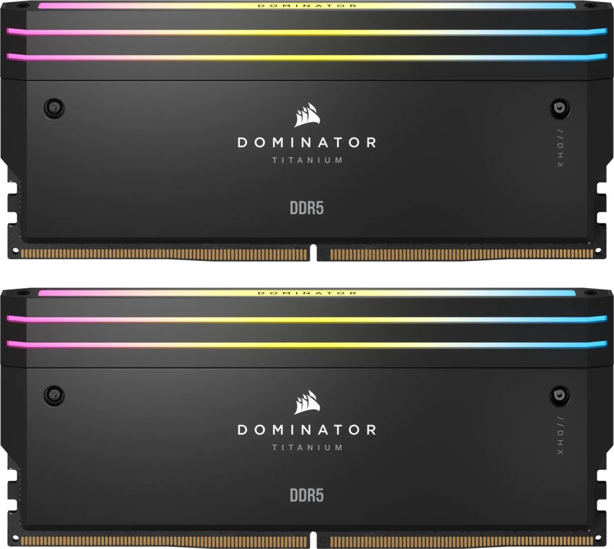 Memória Corsair 32GB DDR5 6600MHz Kit(2x16GB) Dominator Titanium RGB Black