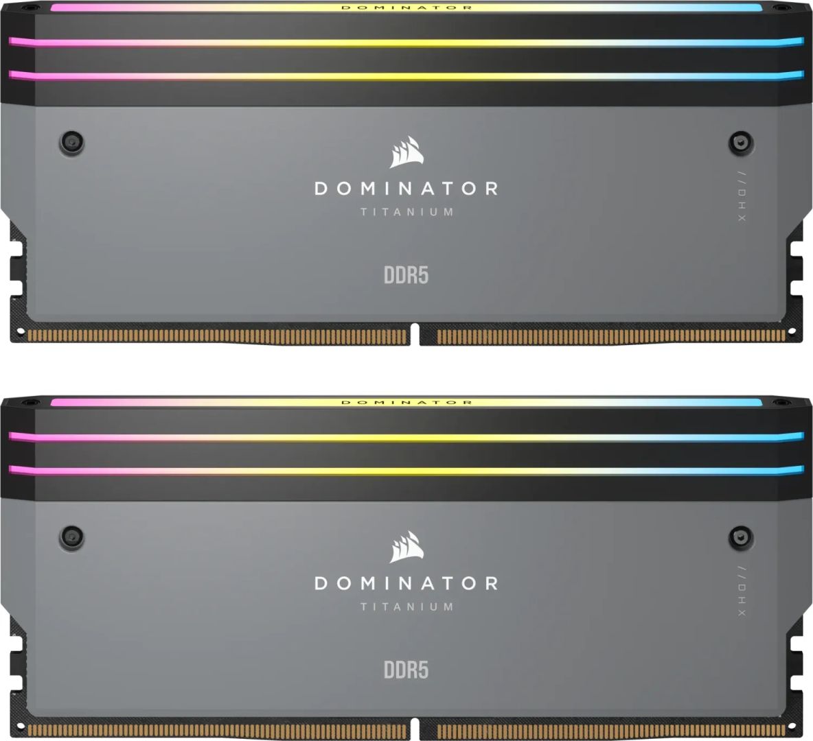 Memória Corsair 64GB DDR5 6000MHz Kit(2x32GB) Dominator Titanium RGB Black