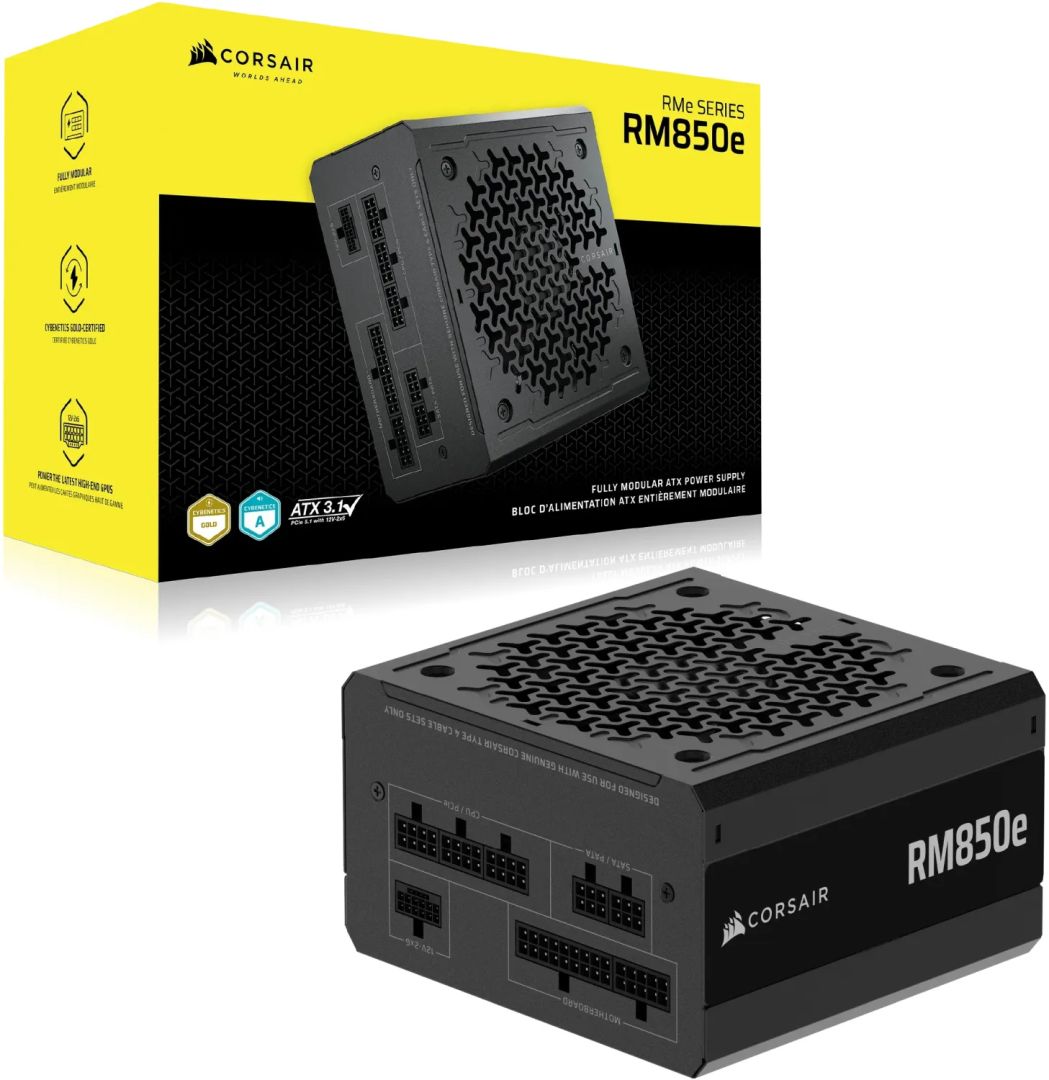 Tápegység Corsair 850W 80+ Gold RM850e (2025)