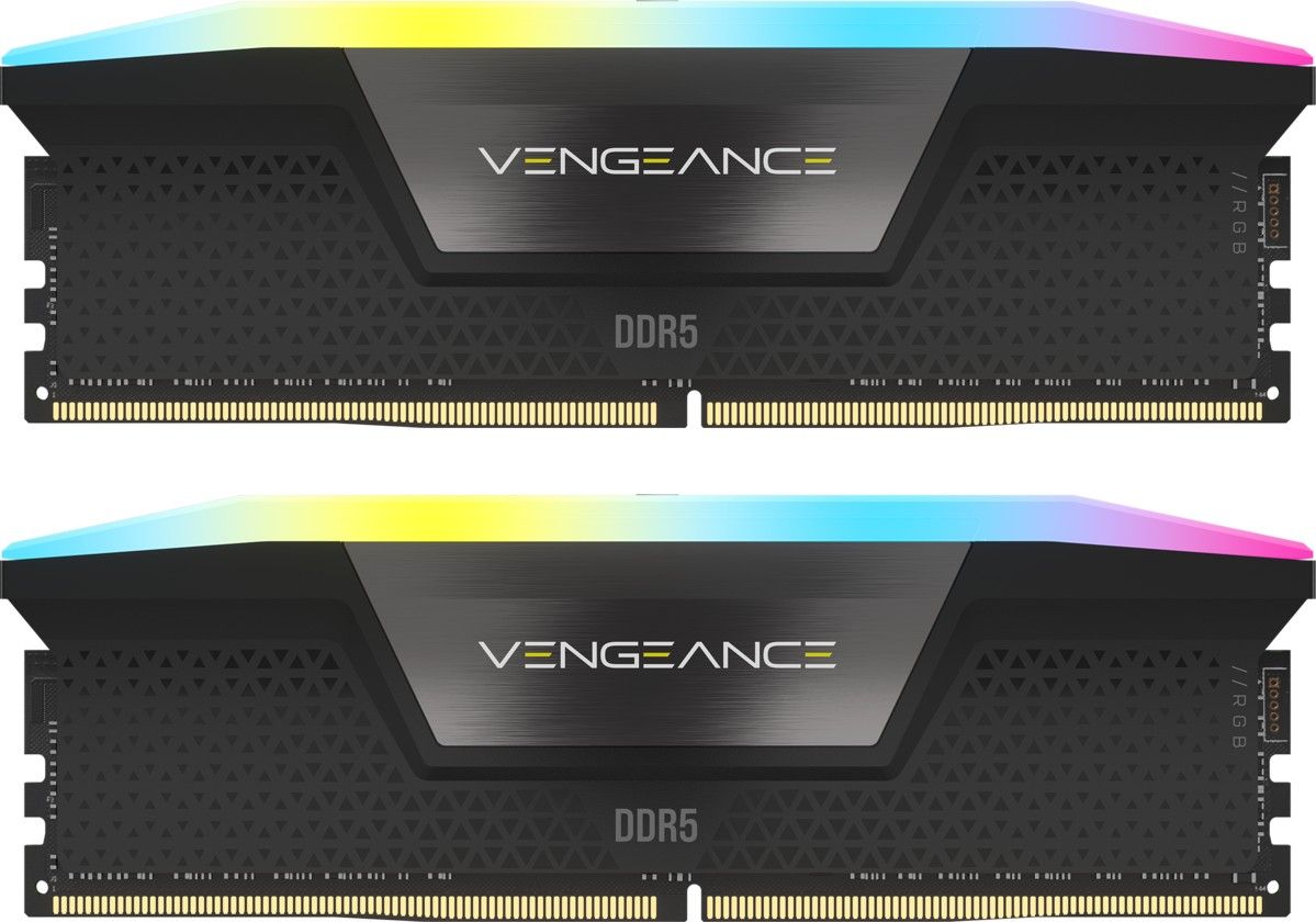 Memória Corsair 96GB DDR5 5600MHz Kit(2x48GB) Vengeance RGB Black